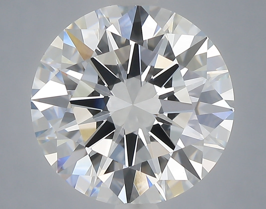 4.04 Carat Round Shaped, Excellent Cut, F Color, VVS2 Clarity, IGI Certified Lab Grown Diamond