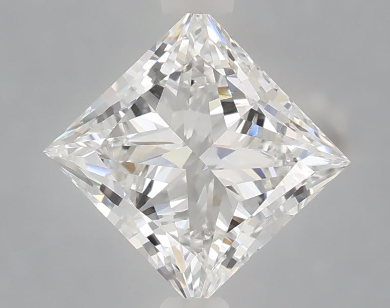 1.59 Carat Princess Shaped, Ideal Cut, D Color, VVS2 Clarity, IGI Certified Lab Grown Diamond
