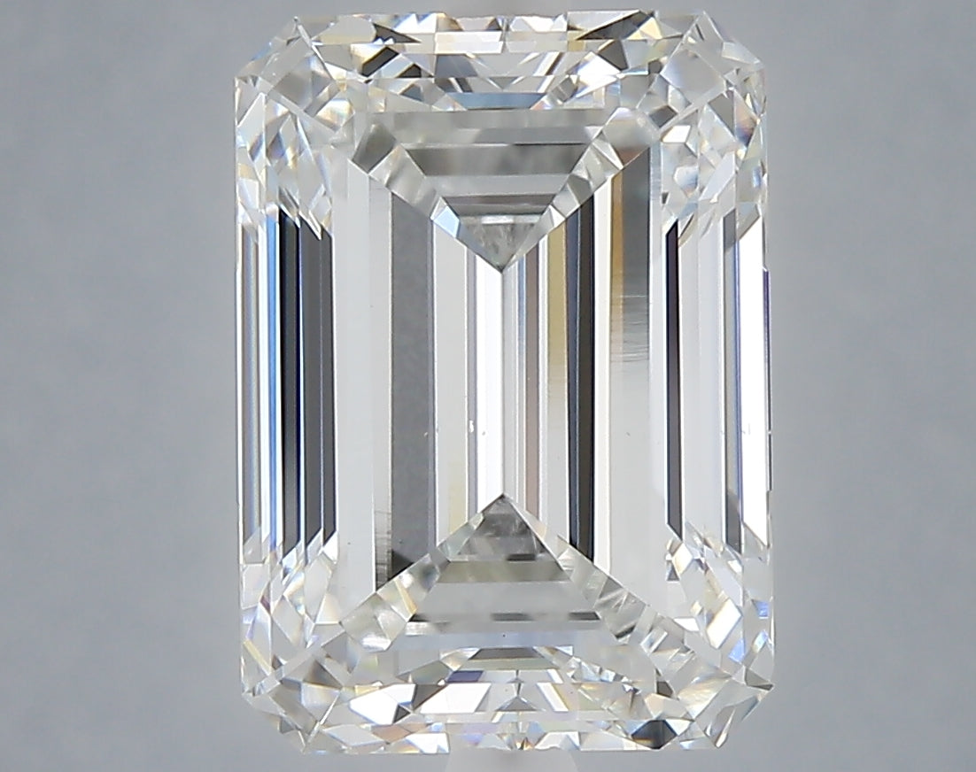 6.00 Carat Emerald Shaped, Ideal Cut, E Color, VS2 Clarity, IGI Certified Lab Grown Diamond