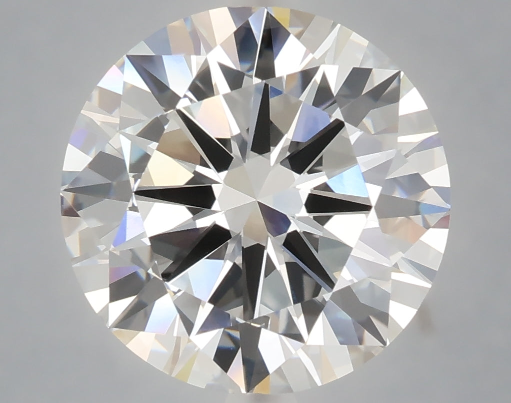 6.02 Carat Round Shaped, Excellent Cut, F Color, VVS2 Clarity, IGI Certified Lab Grown Diamond