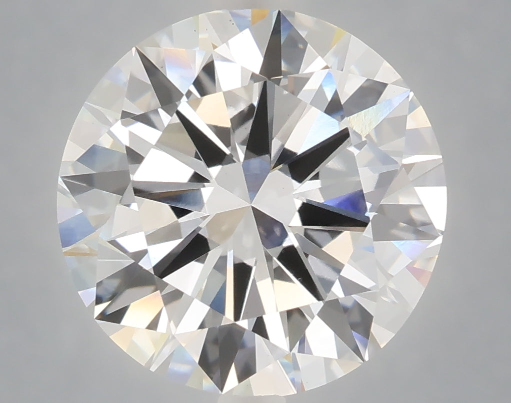 6.01 Carat Round Shaped, Excellent Cut, F Color, VS1 Clarity, IGI Certified Lab Grown Diamond