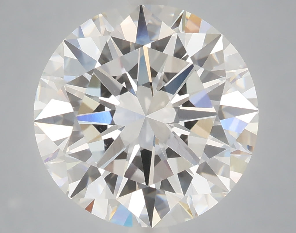 6.02 Carat Round Shaped, Excellent Cut, E Color, VVS2 Clarity, IGI Certified Lab Grown Diamond