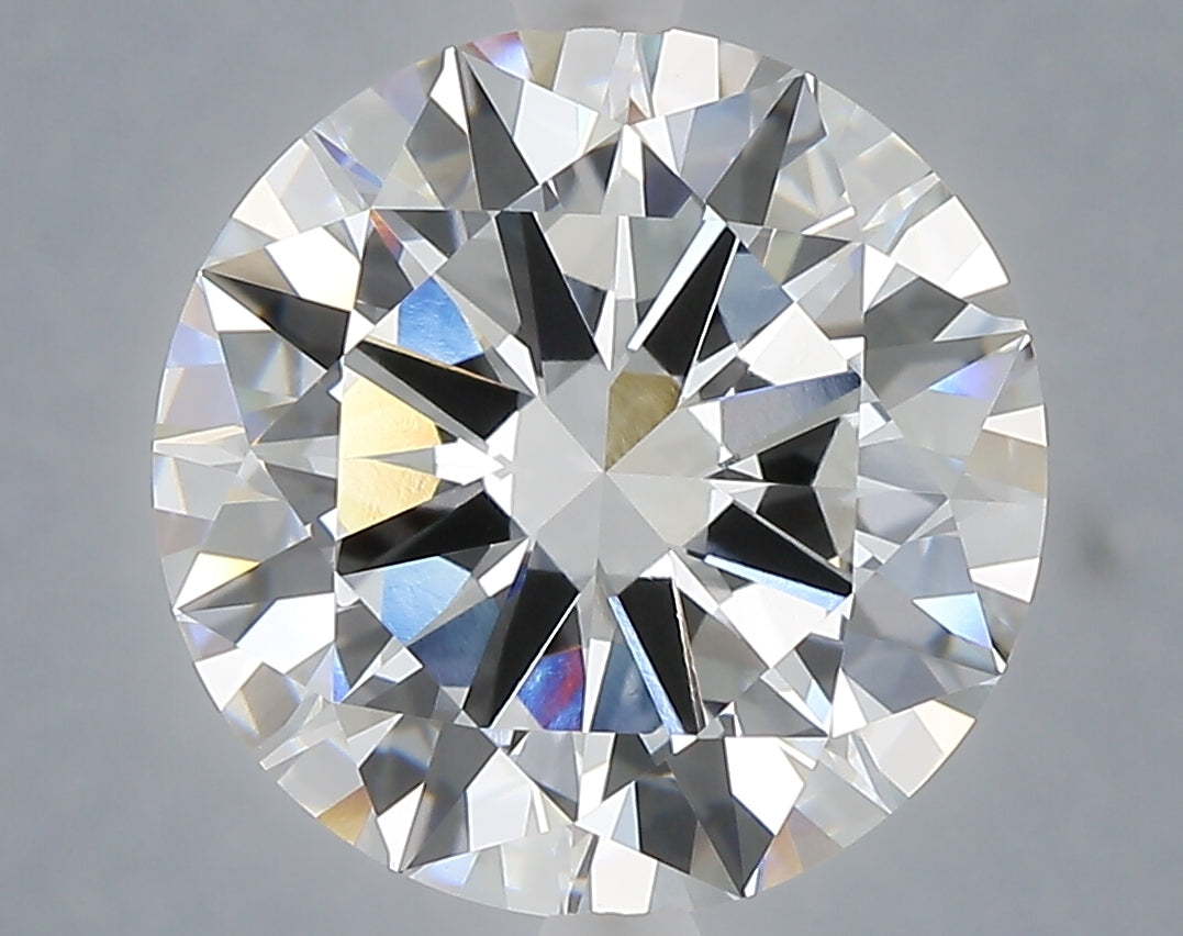 6.06 Carat Round Shaped, Excellent Cut, E Color, VVS2 Clarity, IGI Certified Lab Grown Diamond