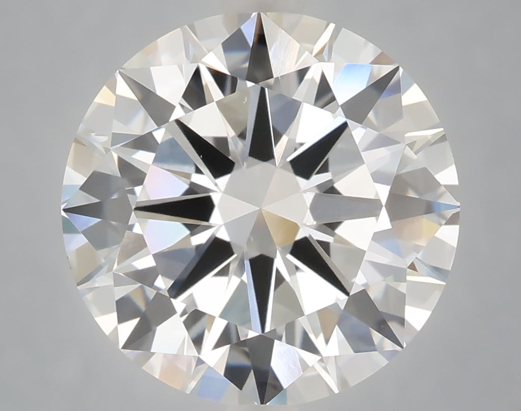 6.01 Carat Round Shaped, Excellent Cut, F Color, VS1 Clarity, IGI Certified Lab Grown Diamond