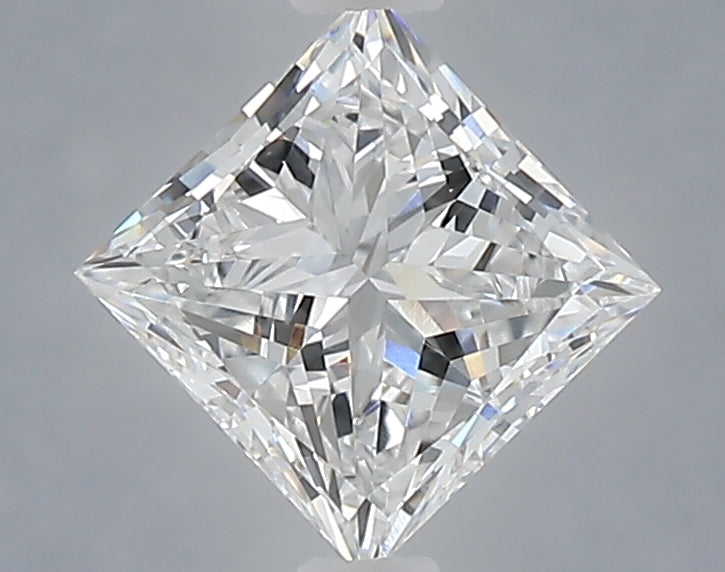 1.06 Carat Princess Shaped, Very Good Cut, D Color, VVS2 Clarity, IGI Certified Lab Grown Diamond