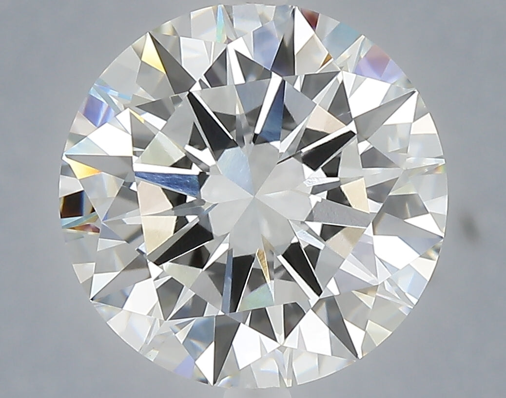 5.57 Carat Round Shaped, Excellent Cut, G Color, VVS2 Clarity, IGI Certified Lab Grown Diamond