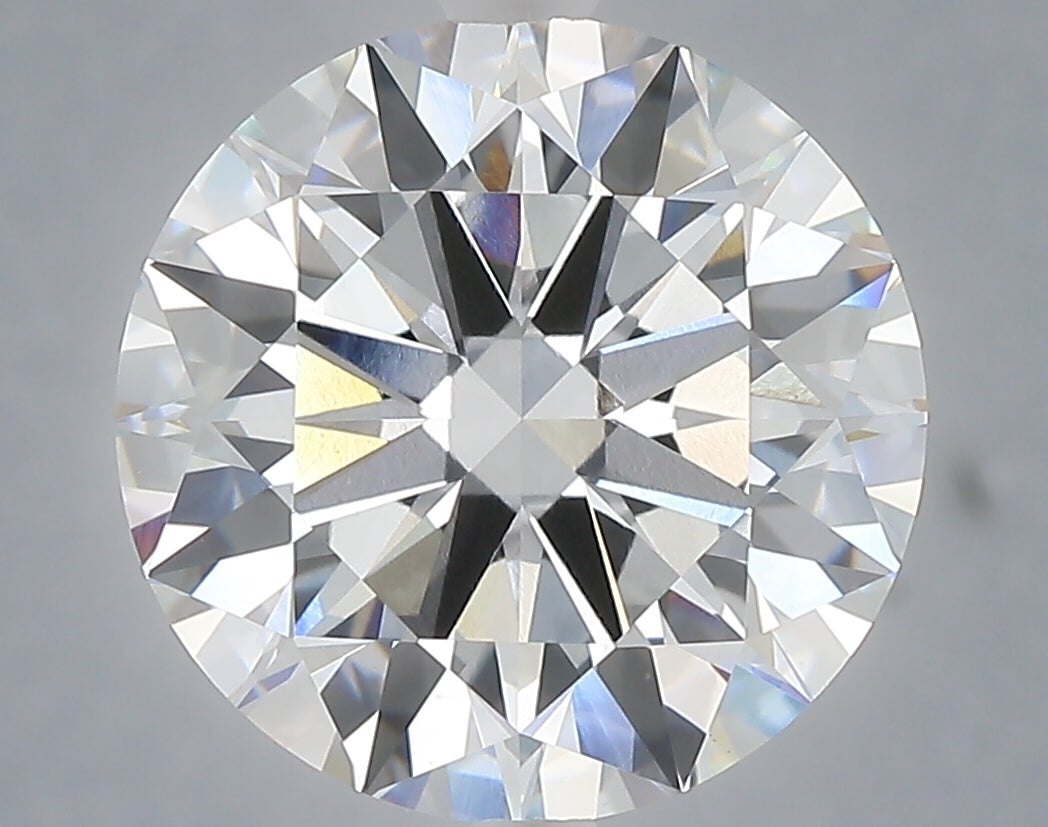 6.04 Carat Round Shaped, Excellent Cut, F Color, VS1 Clarity, IGI Certified Lab Grown Diamond