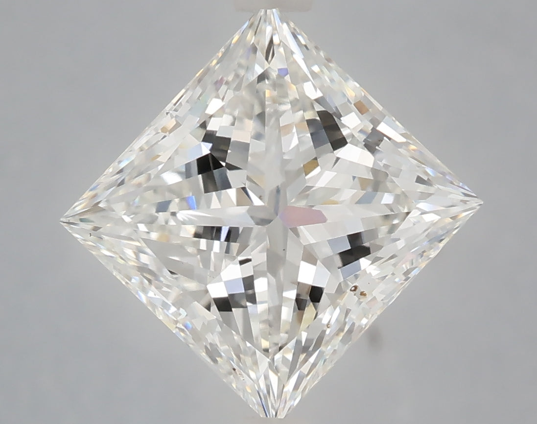 4.57 Carat Princess Shaped, Ideal Cut, F Color, VS1 Clarity, IGI Certified Lab Grown Diamond