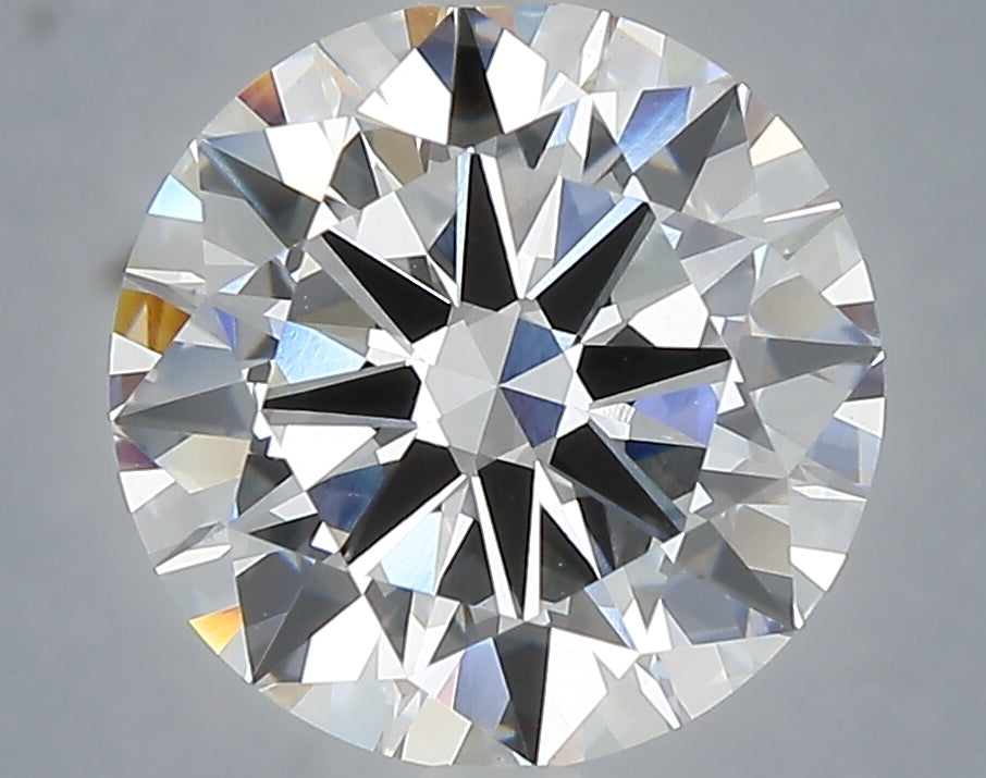 4.05 Carat Round Shaped, Excellent Cut, F Color, VVS2 Clarity, IGI Certified Lab Grown Diamond