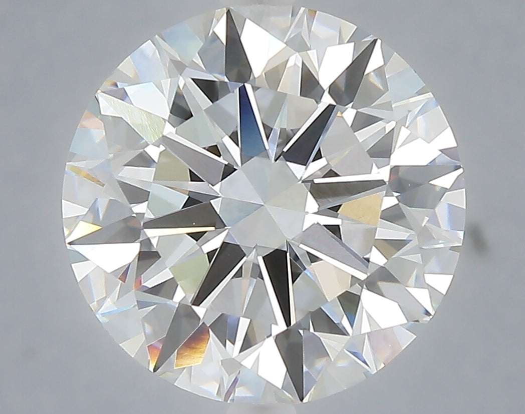 6.06 Carat Round Shaped, Excellent Cut, E Color, VVS2 Clarity, IGI Certified Lab Grown Diamond