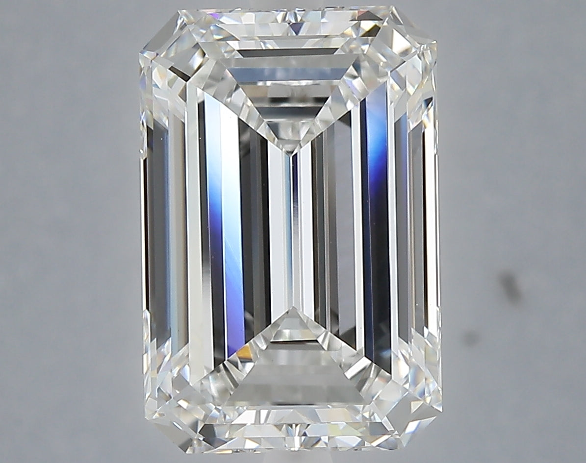 6.04 Carat Emerald Shaped, Ideal Cut, E Color, VS1 Clarity, IGI Certified Lab Grown Diamond