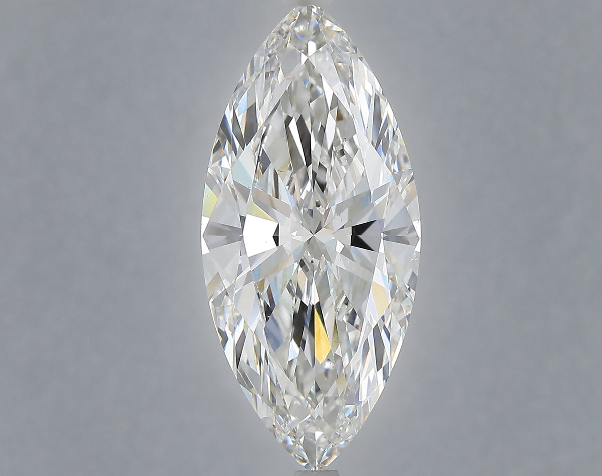6.07 Carat Marquise Shaped, Ideal Cut, E Color, VS2 Clarity, IGI Certified Lab Grown Diamond