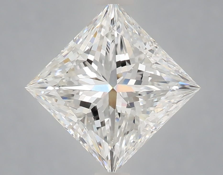 2.86 Carat Princess Shaped, Ideal Cut, F Color, VVS2 Clarity, IGI Certified Lab Grown Diamond