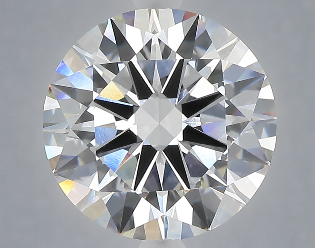 5.08 Carat Round Shaped, Excellent Cut, F Color, VVS2 Clarity, IGI Certified Lab Grown Diamond