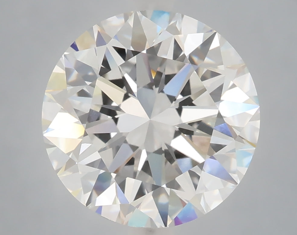 5.01 Carat Round Shaped, Excellent Cut, F Color, VVS2 Clarity, IGI Certified Lab Grown Diamond