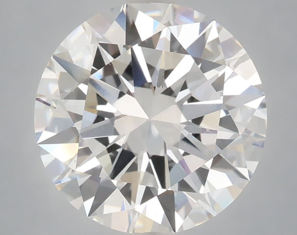 5.02 Carat Round Shaped, Excellent Cut, F Color, VVS2 Clarity, IGI Certified Lab Grown Diamond