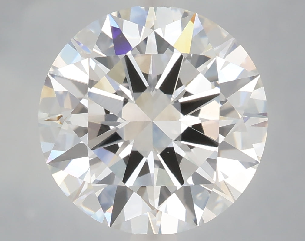 5.49 Carat Round Shaped, Excellent Cut, F Color, VVS2 Clarity, IGI Certified Lab Grown Diamond
