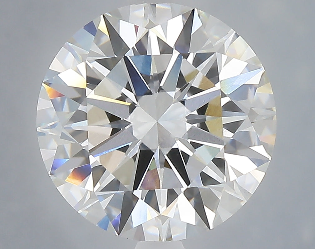 5.05 Carat Round Shaped, Excellent Cut, F Color, VVS2 Clarity, IGI Certified Lab Grown Diamond