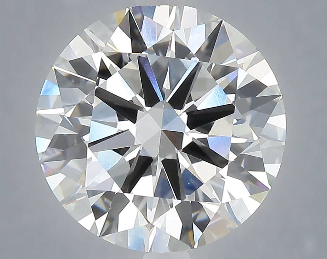6.02 Carat Round Shaped, Excellent Cut, E Color, VS1 Clarity, IGI Certified Lab Grown Diamond