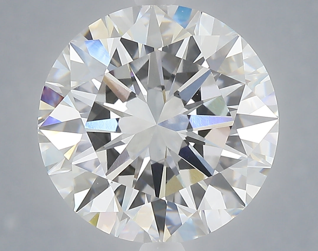 6.02 Carat Round Shaped, Excellent Cut, E Color, VS1 Clarity, IGI Certified Lab Grown Diamond