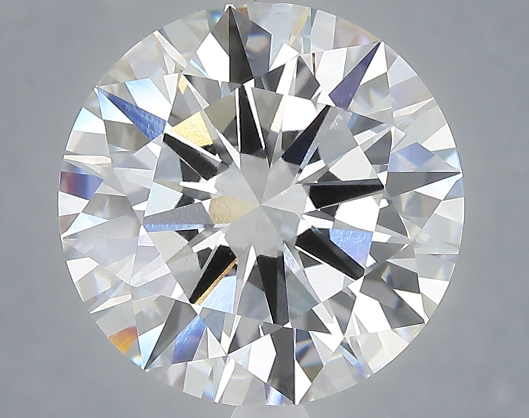 6.08 Carat Round Shaped, Excellent Cut, E Color, VVS2 Clarity, IGI Certified Lab Grown Diamond