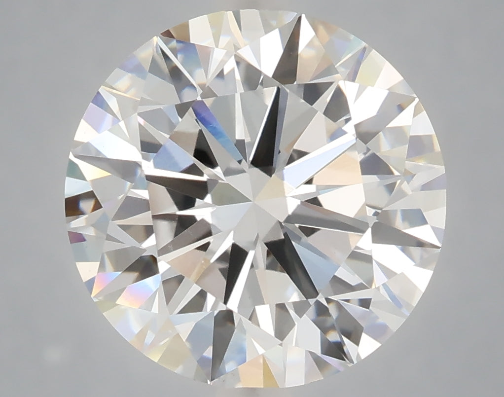 6.01 Carat Round Shaped, Ideal Cut, F Color, VVS2 Clarity, IGI Certified Lab Grown Diamond