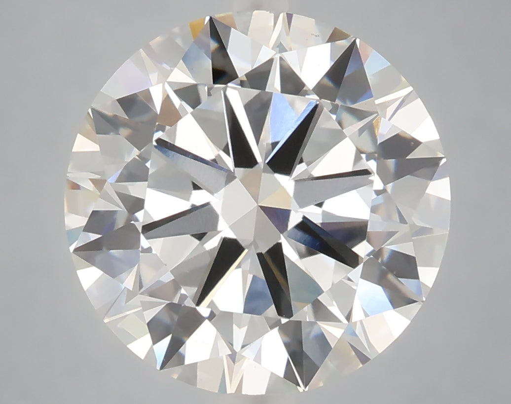 6.01 Carat Round Shaped, Excellent Cut, F Color, VS1 Clarity, IGI Certified Lab Grown Diamond