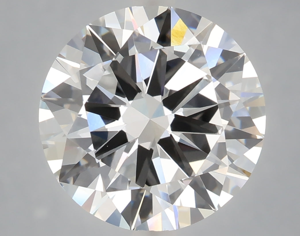 6.01 Carat Round Shaped, Excellent Cut, E Color, VVS2 Clarity, IGI Certified Lab Grown Diamond