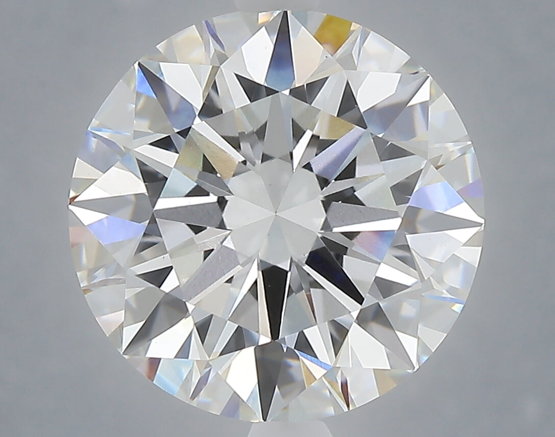 6.01 Carat Round Shaped, Excellent Cut, E Color, VVS2 Clarity, IGI Certified Lab Grown Diamond