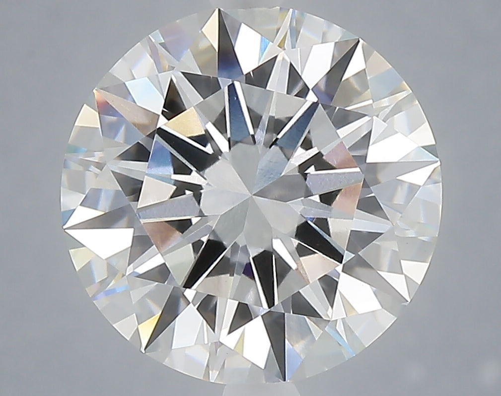 5.09 Carat Round Shaped, Excellent Cut, F Color, VVS2 Clarity, IGI Certified Lab Grown Diamond