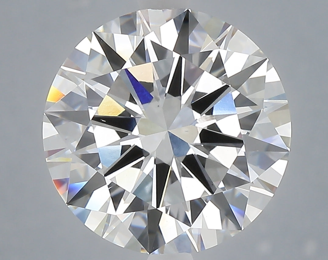 6.01 Carat Round Shaped, Excellent Cut, E Color, VS1 Clarity, IGI Certified Lab Grown Diamond