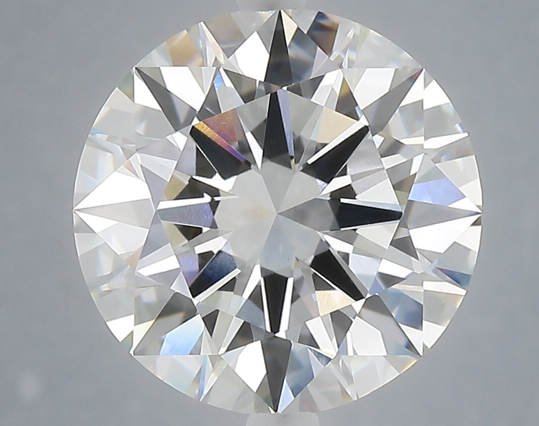 6.04 Carat Round Shaped, Excellent Cut, E Color, VVS2 Clarity, IGI Certified Lab Grown Diamond