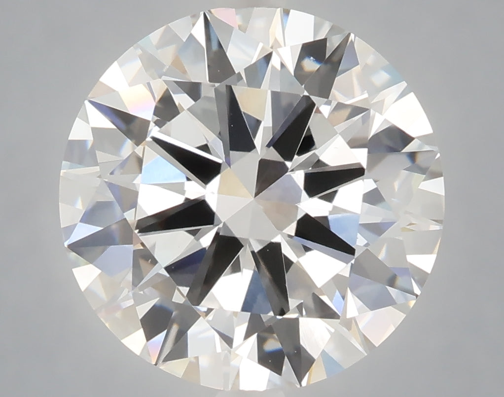 6.02 Carat Round Shaped, Excellent Cut, F Color, VVS2 Clarity, IGI Certified Lab Grown Diamond