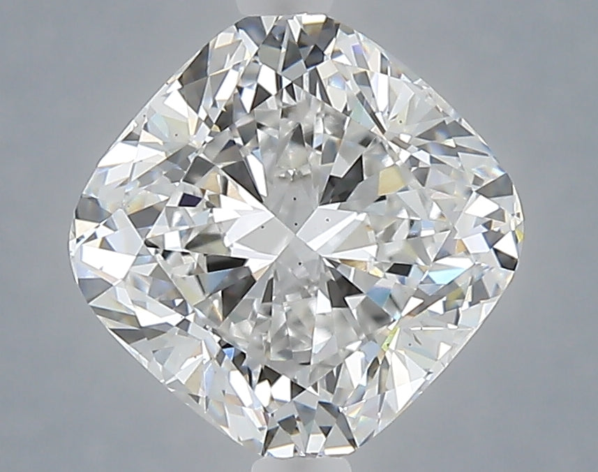 3.08 Carat Cushion Shaped, Excellent Cut, D Color, VS2 Clarity, IGI Certified Lab Grown Diamond
