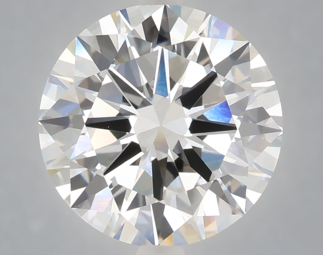 6.01 Carat Round Shaped, Excellent Cut, F Color, VVS2 Clarity, IGI Certified Lab Grown Diamond