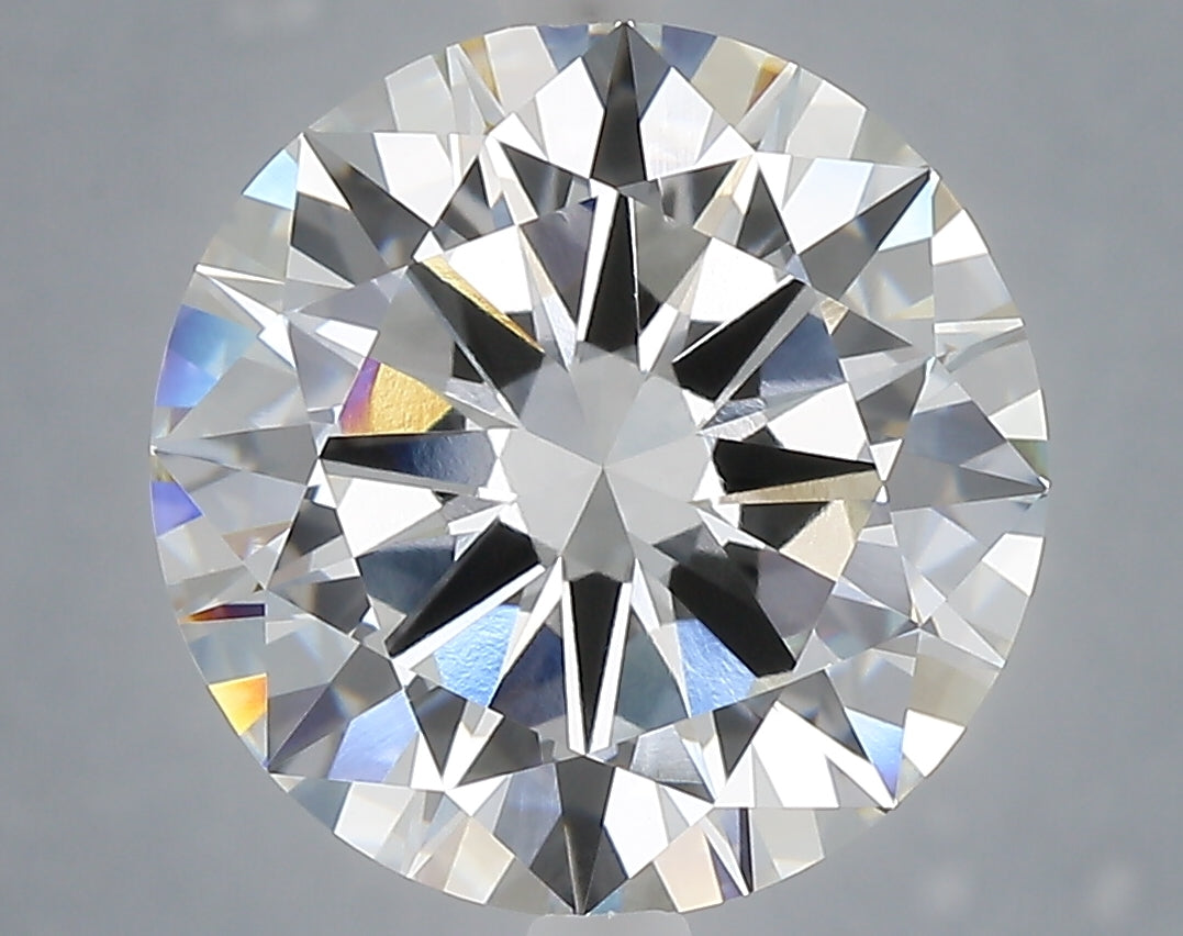 6.00 Carat Round Shaped, Excellent Cut, F Color, VVS2 Clarity, IGI Certified Lab Grown Diamond