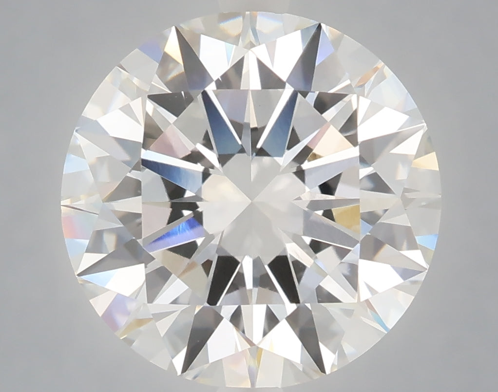 6.02 Carat Round Shaped, Excellent Cut, F Color, VVS2 Clarity, IGI Certified Lab Grown Diamond
