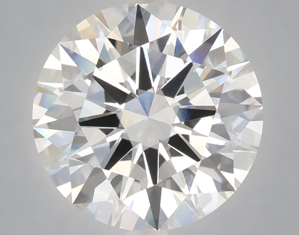 6.03 Carat Round Shaped, Excellent Cut, E Color, VVS2 Clarity, IGI Certified Lab Grown Diamond