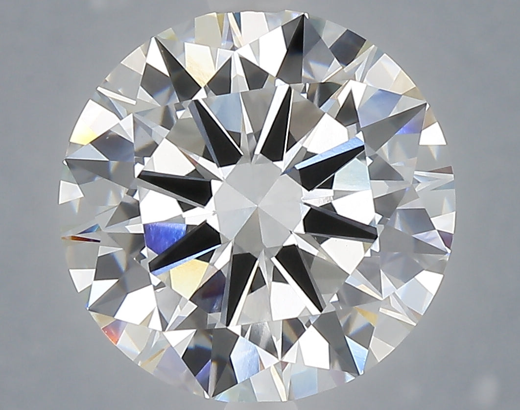 6.01 Carat Round Shaped, Excellent Cut, F Color, VVS2 Clarity, IGI Certified Lab Grown Diamond