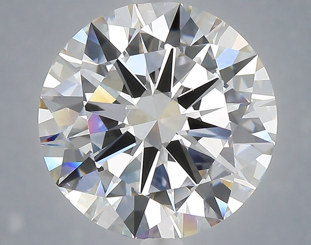 6.02 Carat Round Shaped, Excellent Cut, E Color, VS1 Clarity, IGI Certified Lab Grown Diamond