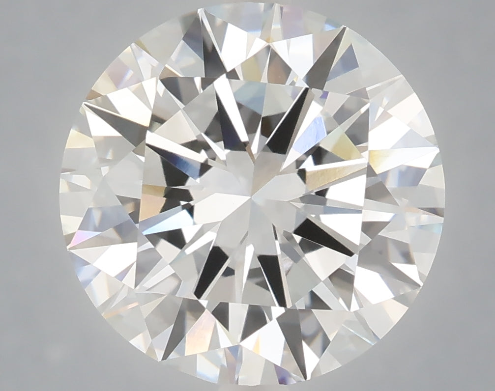 6.04 Carat Round Shaped, Excellent Cut, F Color, VVS2 Clarity, IGI Certified Lab Grown Diamond