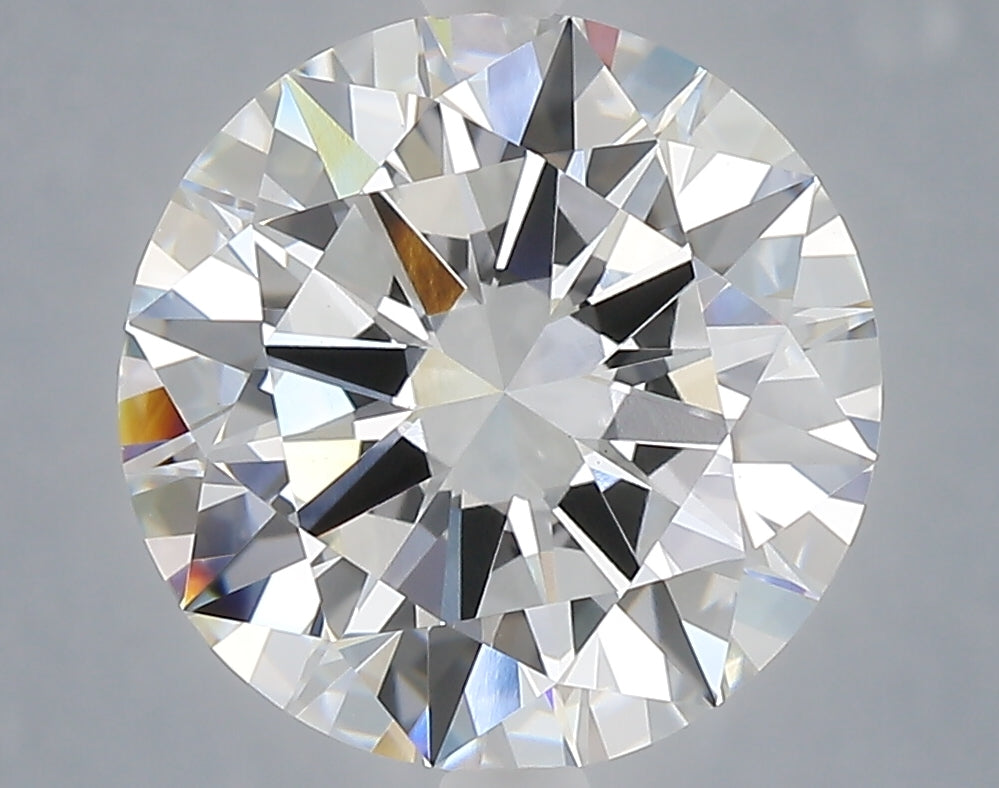 5.02 Carat Round Shaped, Excellent Cut, F Color, VS1 Clarity, IGI Certified Lab Grown Diamond