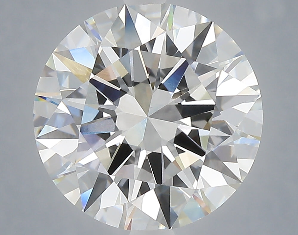 5.09 Carat Round Shaped, Excellent Cut, F Color, VVS2 Clarity, IGI Certified Lab Grown Diamond