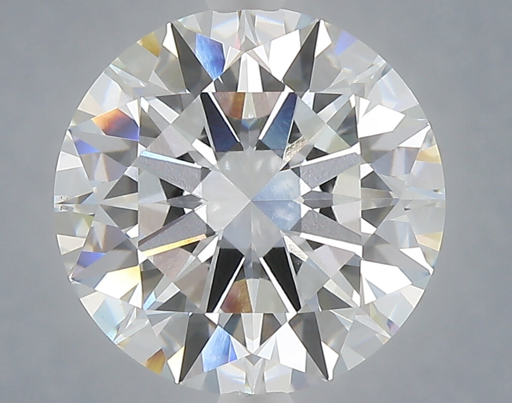 5.09 Carat Round Shaped, Excellent Cut, F Color, VS1 Clarity, IGI Certified Lab Grown Diamond
