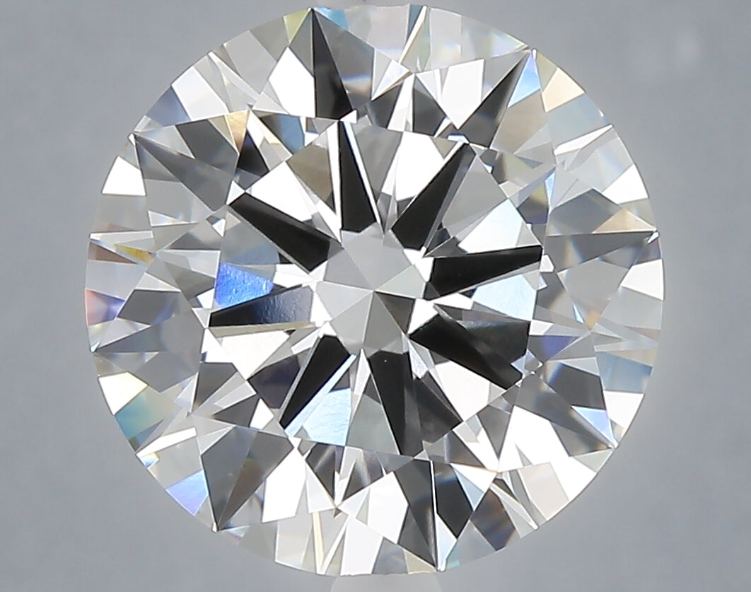 6.02 Carat Round Shaped, Ideal Cut, F Color, VVS2 Clarity, IGI Certified Lab Grown Diamond