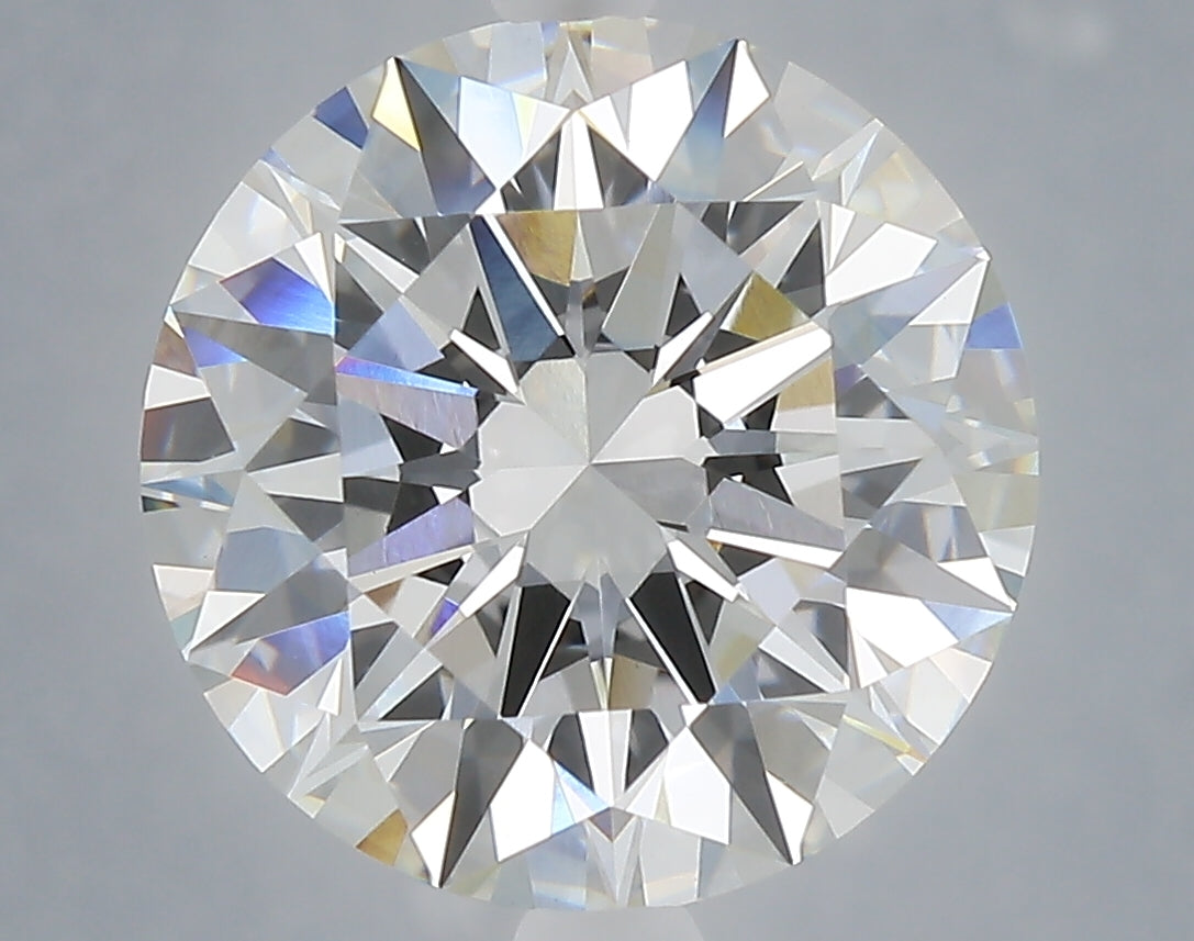 5.05 Carat Round Shaped, Ideal Cut, F Color, VVS2 Clarity, IGI Certified Lab Grown Diamond