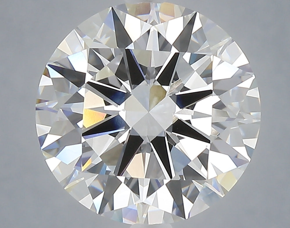5.02 Carat Round Shaped, Excellent Cut, F Color, VVS2 Clarity, IGI Certified Lab Grown Diamond