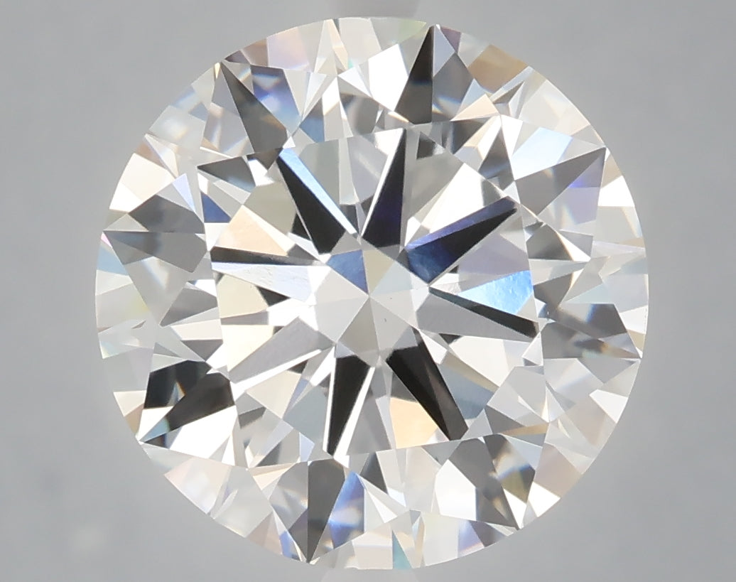6.01 Carat Round Shaped, Excellent Cut, F Color, VVS2 Clarity, IGI Certified Lab Grown Diamond
