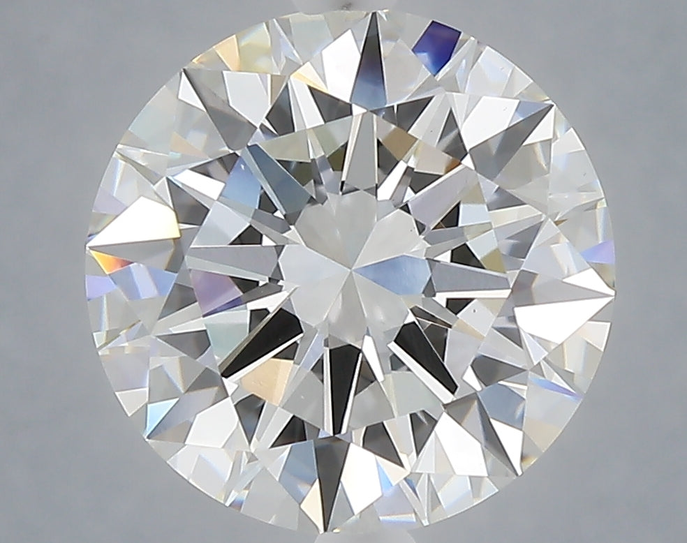 5.01 Carat Round Shaped, Excellent Cut, F Color, VVS2 Clarity, IGI Certified Lab Grown Diamond