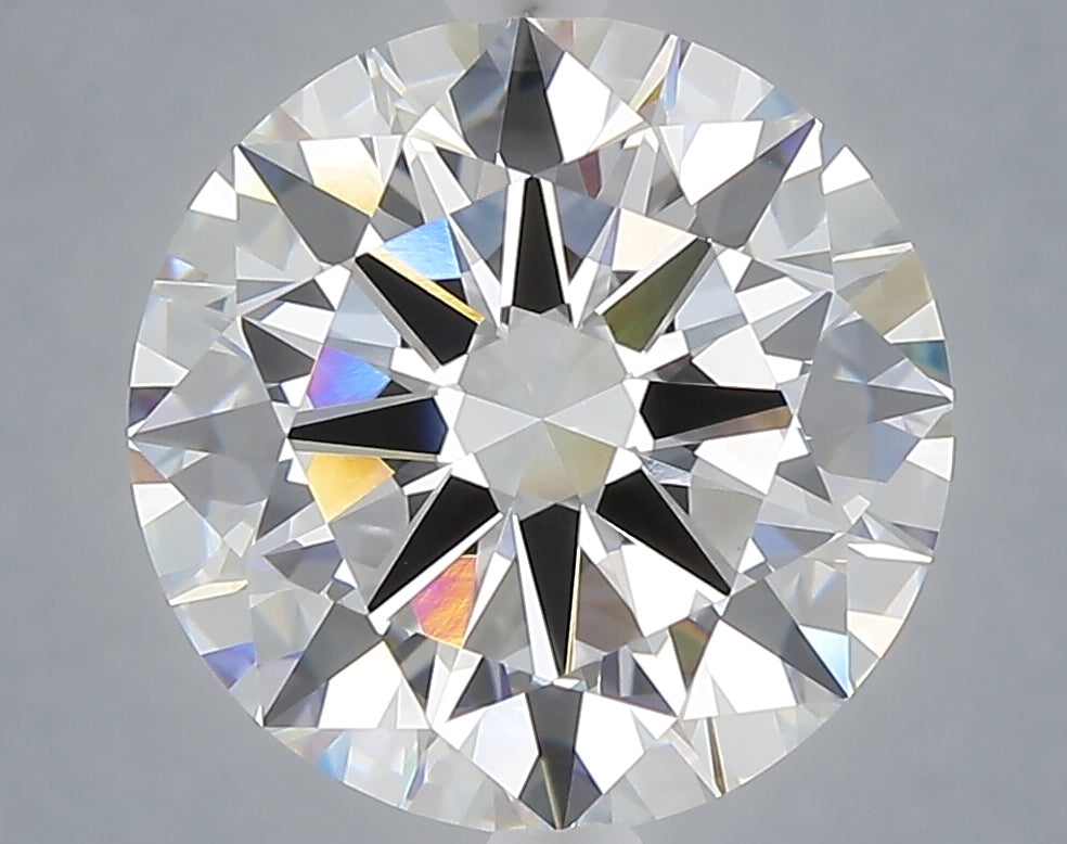 5.02 Carat Round Shaped, Excellent Cut, F Color, VVS2 Clarity, IGI Certified Lab Grown Diamond